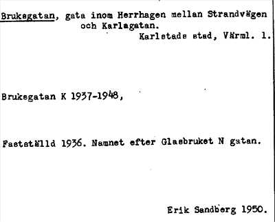 Bild på arkivkortet för arkivposten Bruksgatan
