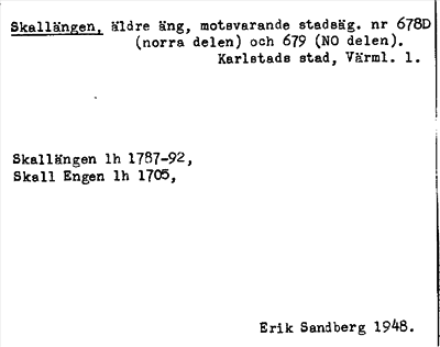 Bild på arkivkortet för arkivposten Skallängen