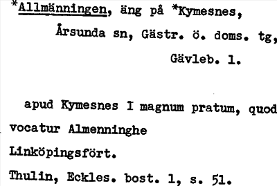 Bild på arkivkortet för arkivposten *Allmänningen