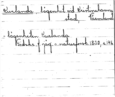 Bild på arkivkortet för arkivposten Kurlanda