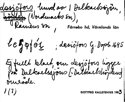 Bild på arkivkortet för arkivposten Lesjöfors
