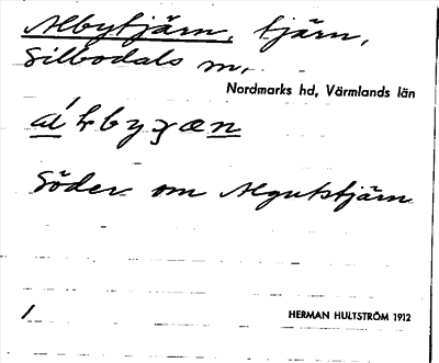 Bild på arkivkortet för arkivposten Albytjärn
