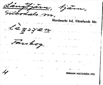 Bild på arkivkortet för arkivposten Långetjärn