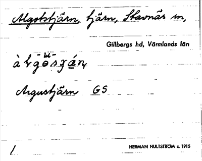 Bild på arkivkortet för arkivposten Algotstjärn