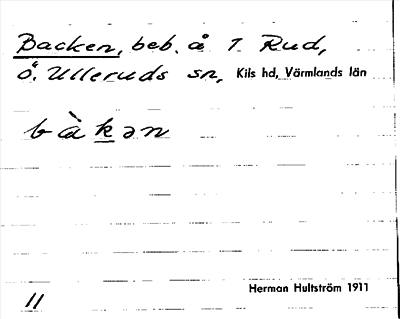 Bild på arkivkortet för arkivposten Backen