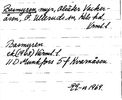 Bild på arkivkortet för arkivposten Basmyren