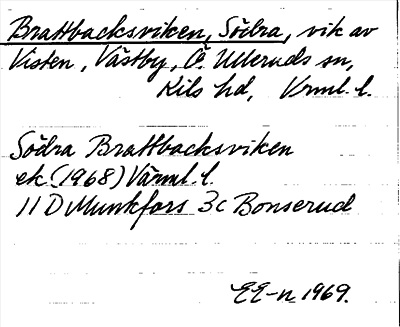 Bild på arkivkortet för arkivposten Brattbacksviken, Södra