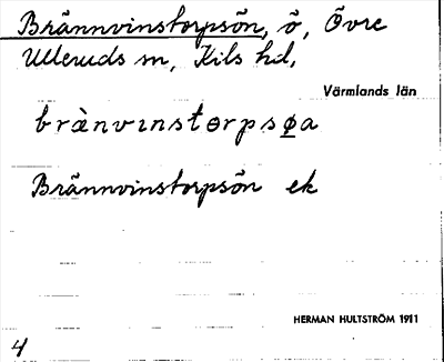 Bild på arkivkortet för arkivposten Brännvinstorpsön