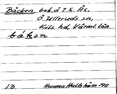 Bild på arkivkortet för arkivposten Bäcken