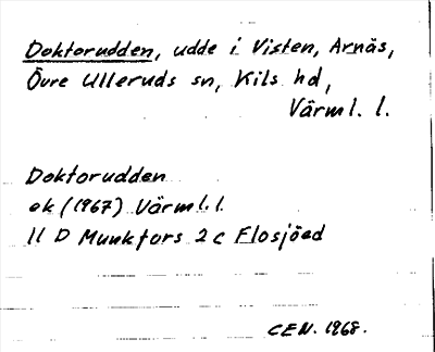 Bild på arkivkortet för arkivposten Doktorudden