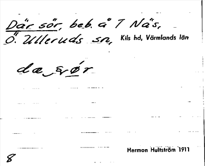 Bild på arkivkortet för arkivposten Där sör