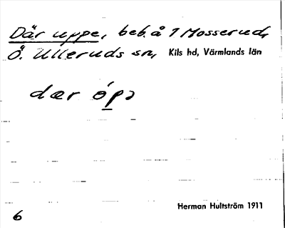 Bild på arkivkortet för arkivposten Där uppe