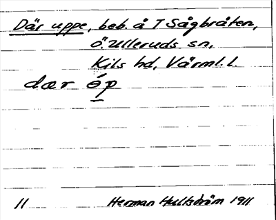 Bild på arkivkortet för arkivposten Där uppe