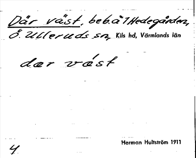 Bild på arkivkortet för arkivposten Där väst