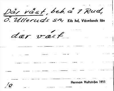 Bild på arkivkortet för arkivposten Där väst