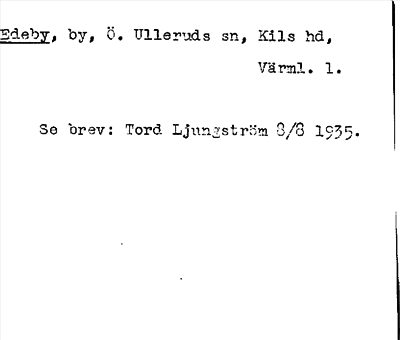 Bild på arkivkortet för arkivposten Edeby