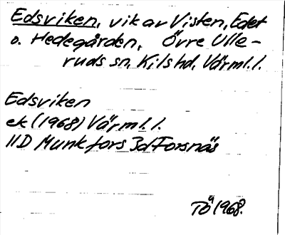 Bild på arkivkortet för arkivposten Edsviken