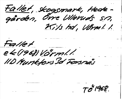 Bild på arkivkortet för arkivposten Fallet