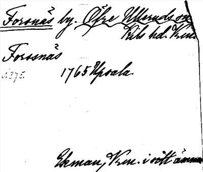 Bild på arkivkortet för arkivposten Forsnäs