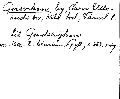 Bild på arkivkortet för arkivposten Gersviken