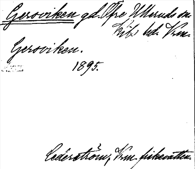 Bild på arkivkortet för arkivposten Gersviken