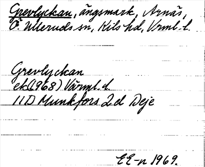 Bild på arkivkortet för arkivposten Grevlyckan