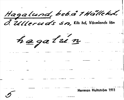 Bild på arkivkortet för arkivposten Hagalund