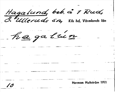 Bild på arkivkortet för arkivposten Hagalund