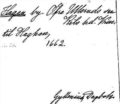 Bild på arkivkortet för arkivposten Hagen