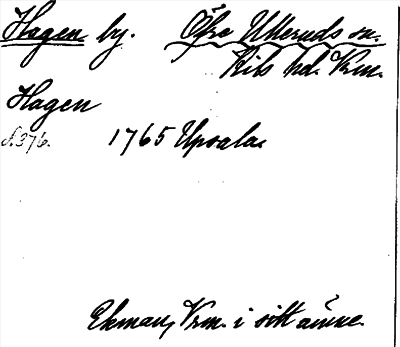 Bild på arkivkortet för arkivposten Hagen