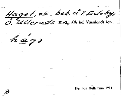 Bild på arkivkortet för arkivposten Haget