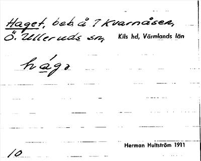 Bild på arkivkortet för arkivposten Haget