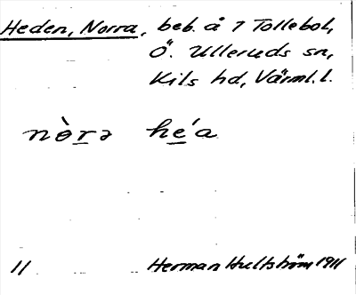 Bild på arkivkortet för arkivposten Heden, Norra