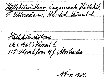 Bild på arkivkortet för arkivposten Hällekilssättern