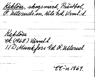 Bild på arkivkortet för arkivposten Kaklösa