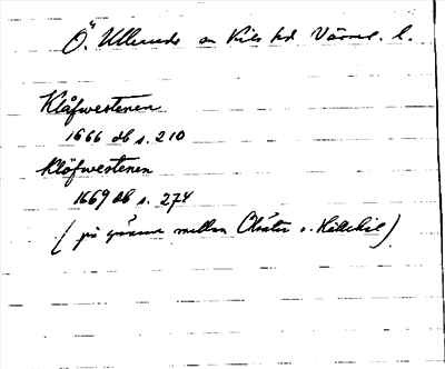 Bild på arkivkortet för arkivposten »Klåfwestenen»