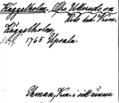 Bild på arkivkortet för arkivposten Käggelholm