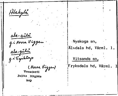 Bild på arkivkortet för arkivposten Alakylä