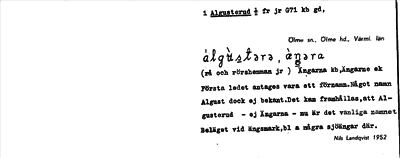 Bild på arkivkortet för arkivposten Algusterud