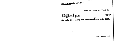 Bild på arkivkortet för arkivposten Hultvägen