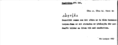 Bild på arkivkortet för arkivposten Sandviken