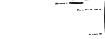Bild på arkivkortet för arkivposten Skäggudden, se Storskäggudden