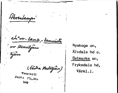 Bild på arkivkortet för arkivposten Ahvenlampi