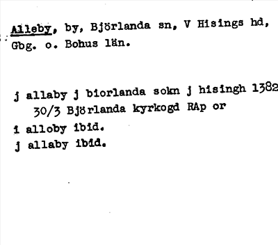 Bild på arkivkortet för arkivposten Alleby