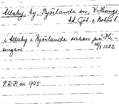 Bild på arkivkortet för arkivposten Alleby