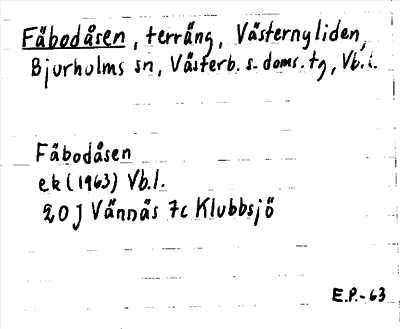 Bild på arkivkortet för arkivposten Fäbodåsen