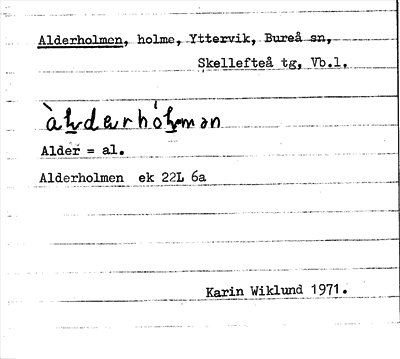 Bild på arkivkortet för arkivposten Alderholmen