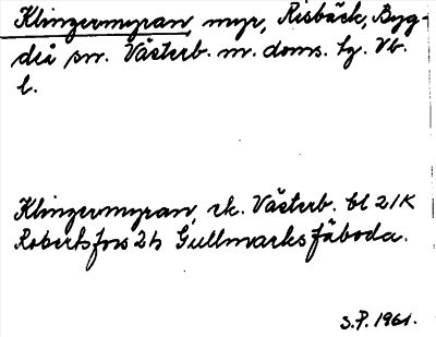 Bild på arkivkortet för arkivposten Klingermyran