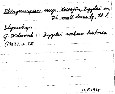 Bild på arkivkortet för arkivposten Klingermyran