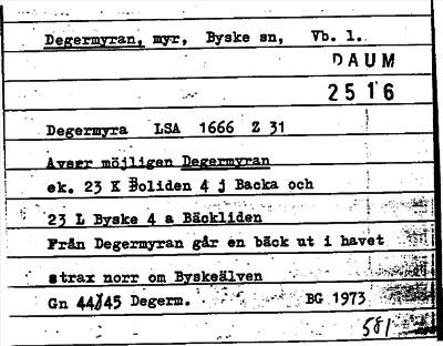 Bild på arkivkortet för arkivposten Degermyran